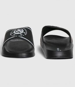 US POLO ASSN Mens Black Flip Flop Sliders