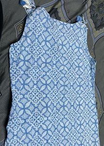 Blue Printed Kurta