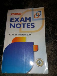 Exam Notes For B.a 4th Sem