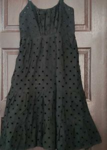 Zara Black Eyelet Dress