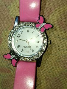 Pink Stone Watch ⌚