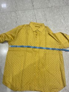 Vintage Yellow Patterned Button-Down