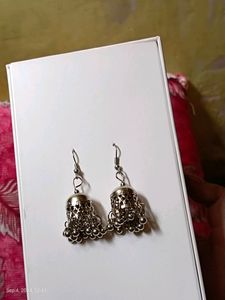 Oxidised Studs And Earrings Combo