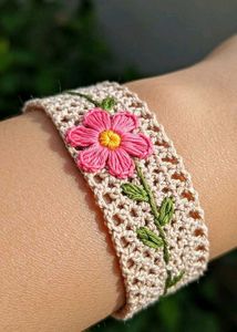 handmade crochet bracelet
