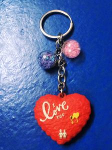 Love You Heart Keychain