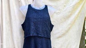 I CUTE NAVY BLUE DRESS