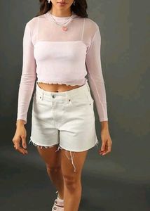 Sheer Long Sleeve Top