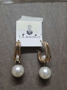 Two Way Wear Pearl Earrings