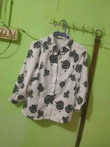 Floral Print Button-Down Shirt