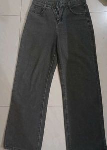 Urbanic High Waisted Straight Fit Grey Jeans - S