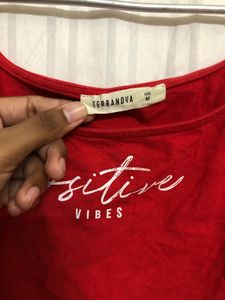 Terranova Red Crop Top