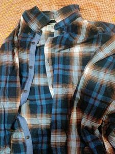 Men&#39;s Blue Plaid Flannel Shirt