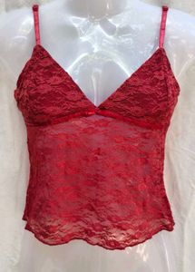 301611. Red Lace Cami Top