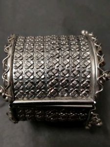 Vintage Silver Tone Bangle Bracelet