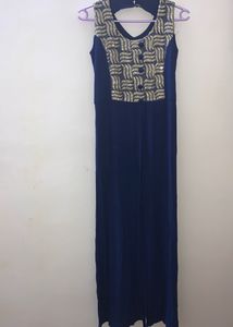Sleeveless Front And Side Open Dress For Women