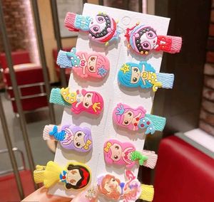 Combo Of 10 Hair Clips For Kids Unicorn Icecream C
