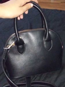 Black Dome Handbag