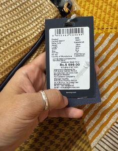 Tagged Tommy Hilfiger Natural Woven Shoulder Bag