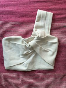 Asymmetrical White Chic Top