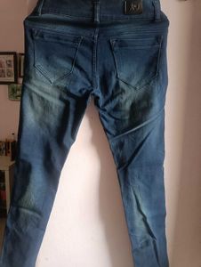 High-Waisted Denim Jeans