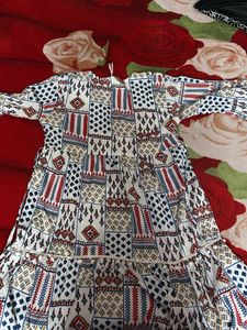 Boho Print Mini Dress