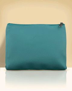 smytten leather pouch turquoise