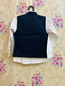 🇳🇿💫🔥Party wear Boys Navy Vest &amp; Shirt Set