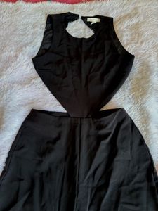 H&amp;M Black Backless Cutout Jumpsuit