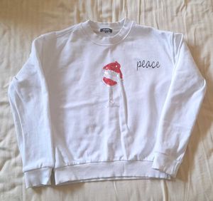 White Christmas Sweatshirt With DIY Sequin