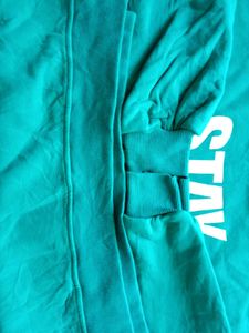 WOMEN&#39;S TEAL GREEN SWEATSHIRT BY ONE – PREMIUM FUR