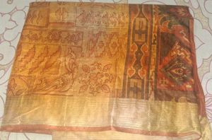 Printed Tusser Silk Saree