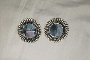 Oxidised Mirror Jhumka/ Earrings