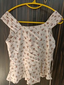 White Floral Top