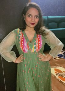 Green Ethnic Dress