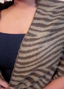 Zebra Print Scarf/ Stole (item 46)