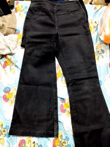 Flared Black Women Jeans