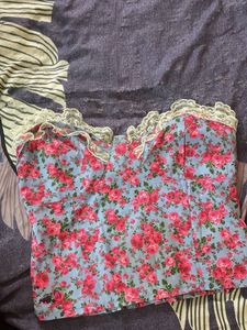 Floral Corset Top