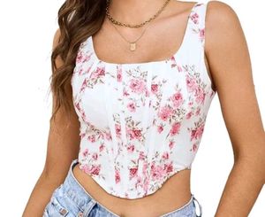 Floral Corset Top