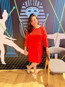 Stunning Red Lace Dress