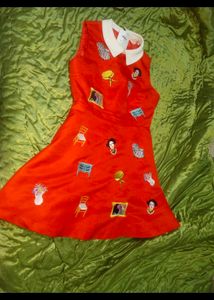 Imported Korean New With Tags Red Dress