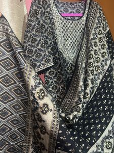 Libas Ethnic Grey Kurta Sets &amp; Dupatta