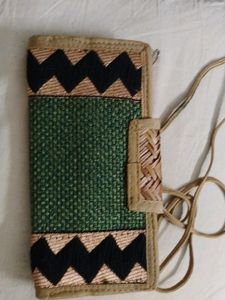 NEW Fancy Jute Clutch