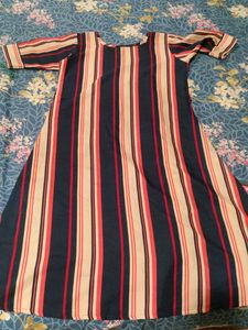 Striped Kurti with Belt