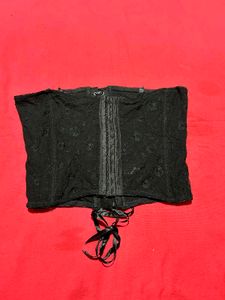 Black Lace Corset Top