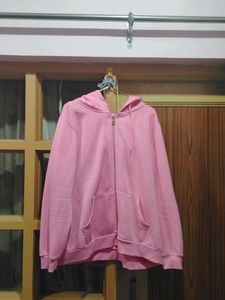 Pink Zip-Up Hoodie
