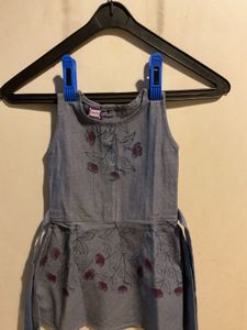 Floral Denim Mini Dress