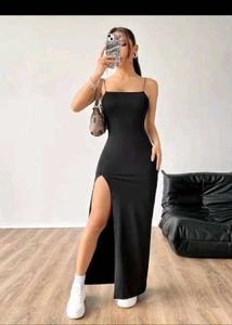 Urbanic Elegant Black Maxi Dress