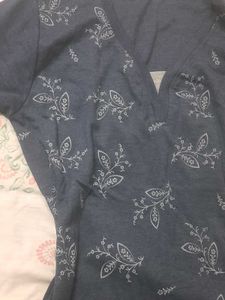 Blue Floral Print T-Shirt