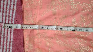 Peach Kurta Palazzo Set For Girls