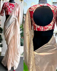 🆕️🆕️Elegant nude crush saree